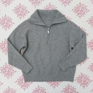 FSLE Loose Cozy Grey Sweater Pullover